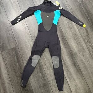 Roxy Black and Teal Full-Length Wetsuit